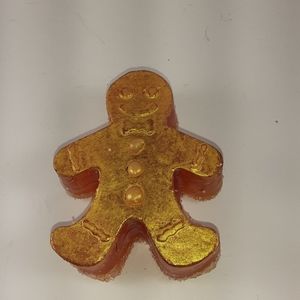 Handmade exfoliating  gingerbread man soap